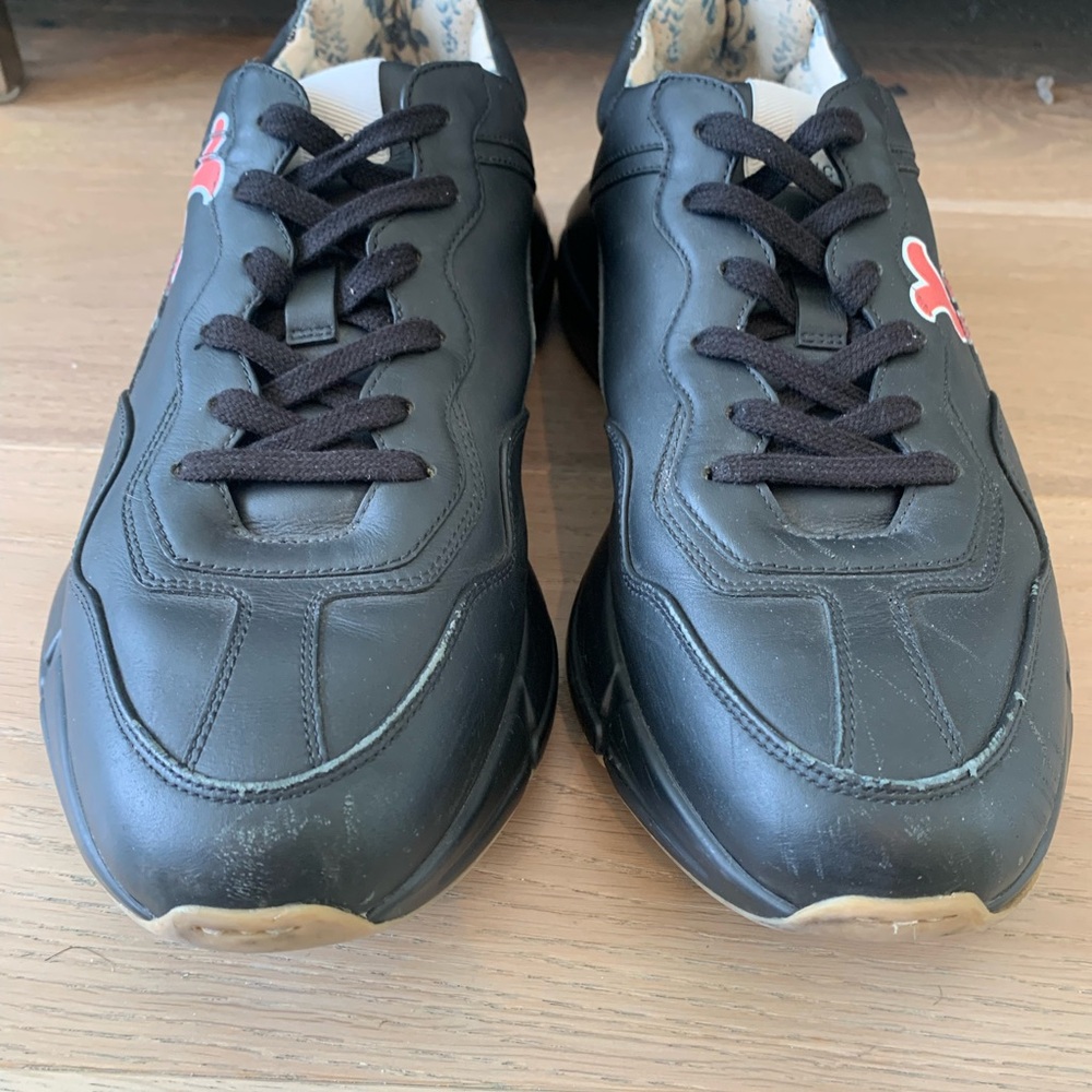 Gucci rhyton LA Angels sz 11 G black red 548637 DRW00 Used men sneakers - Picture 3 of 9